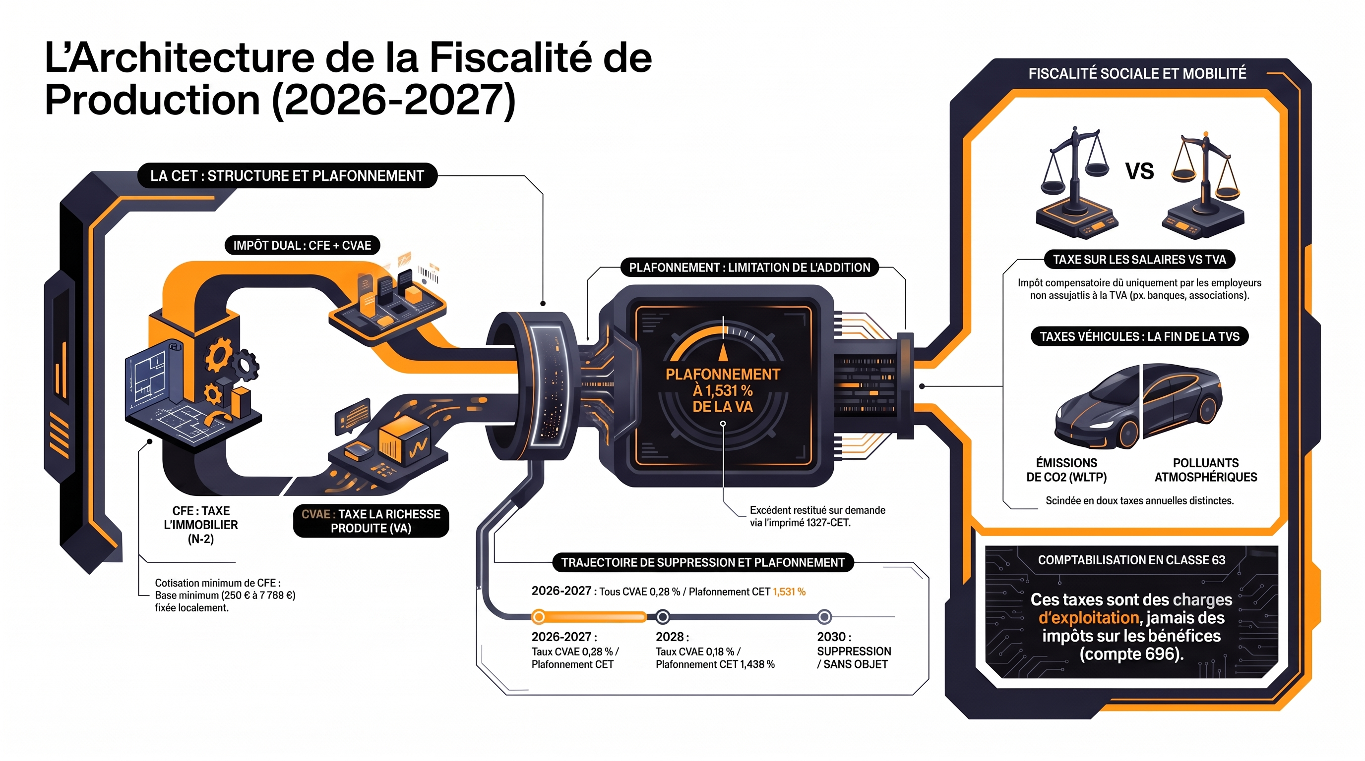 Les autres impôts  la CET (CFE et CVAE) et les taxes assises sur les salaires