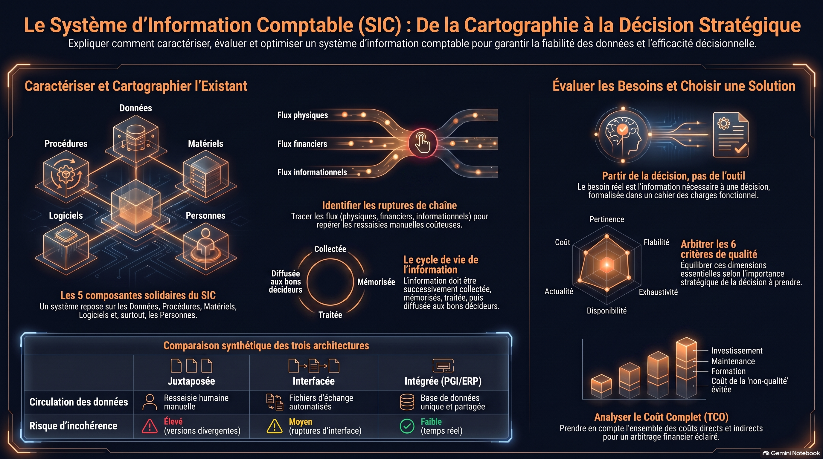 Caractériser le système d'information et évaluer les besoins d'information