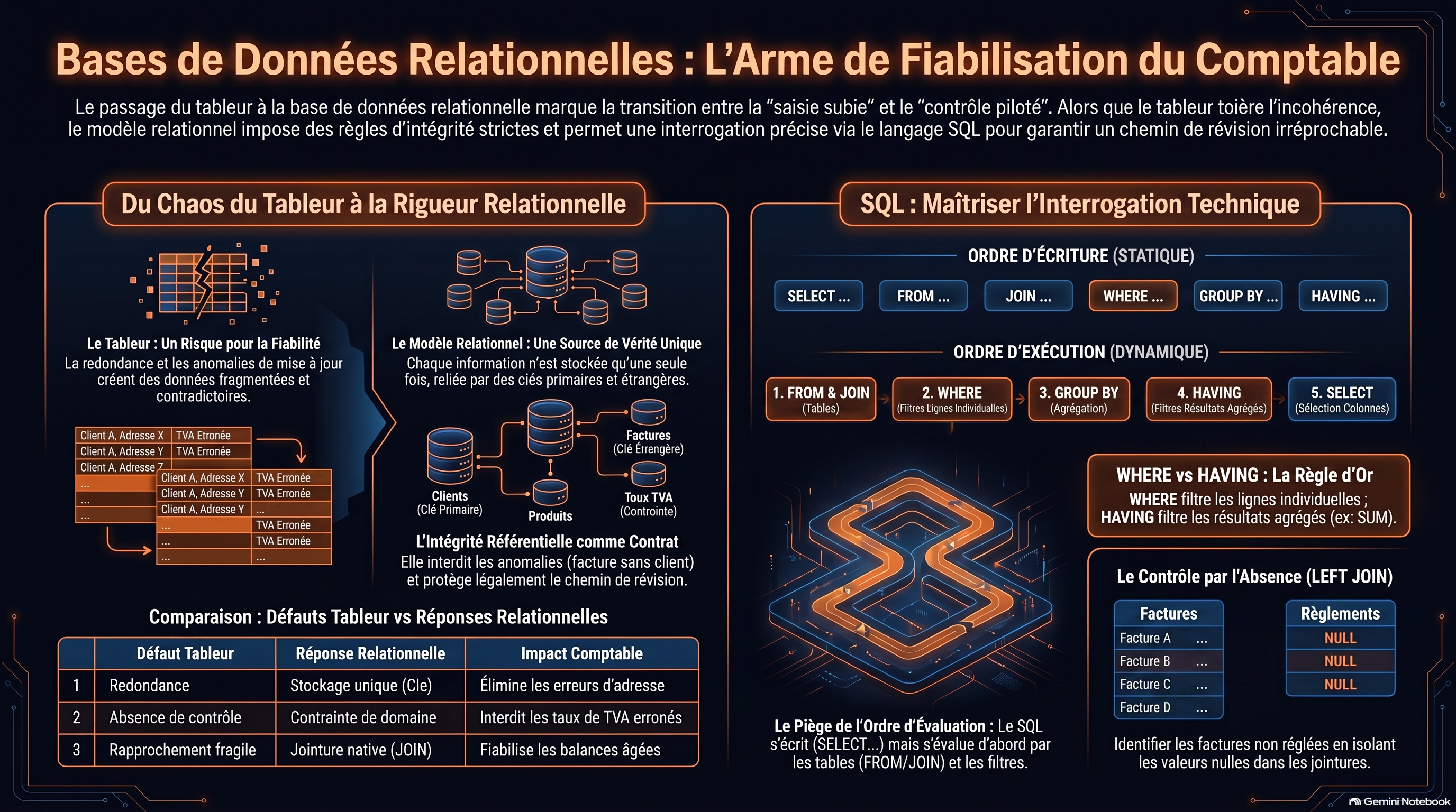 Les bases de données relationnelles et l'interrogation des données