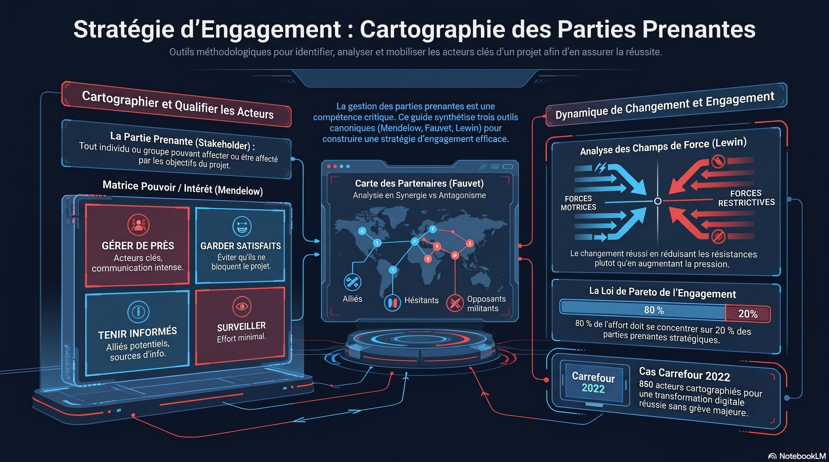 Matrice parties prenantes et analyse des champs de force