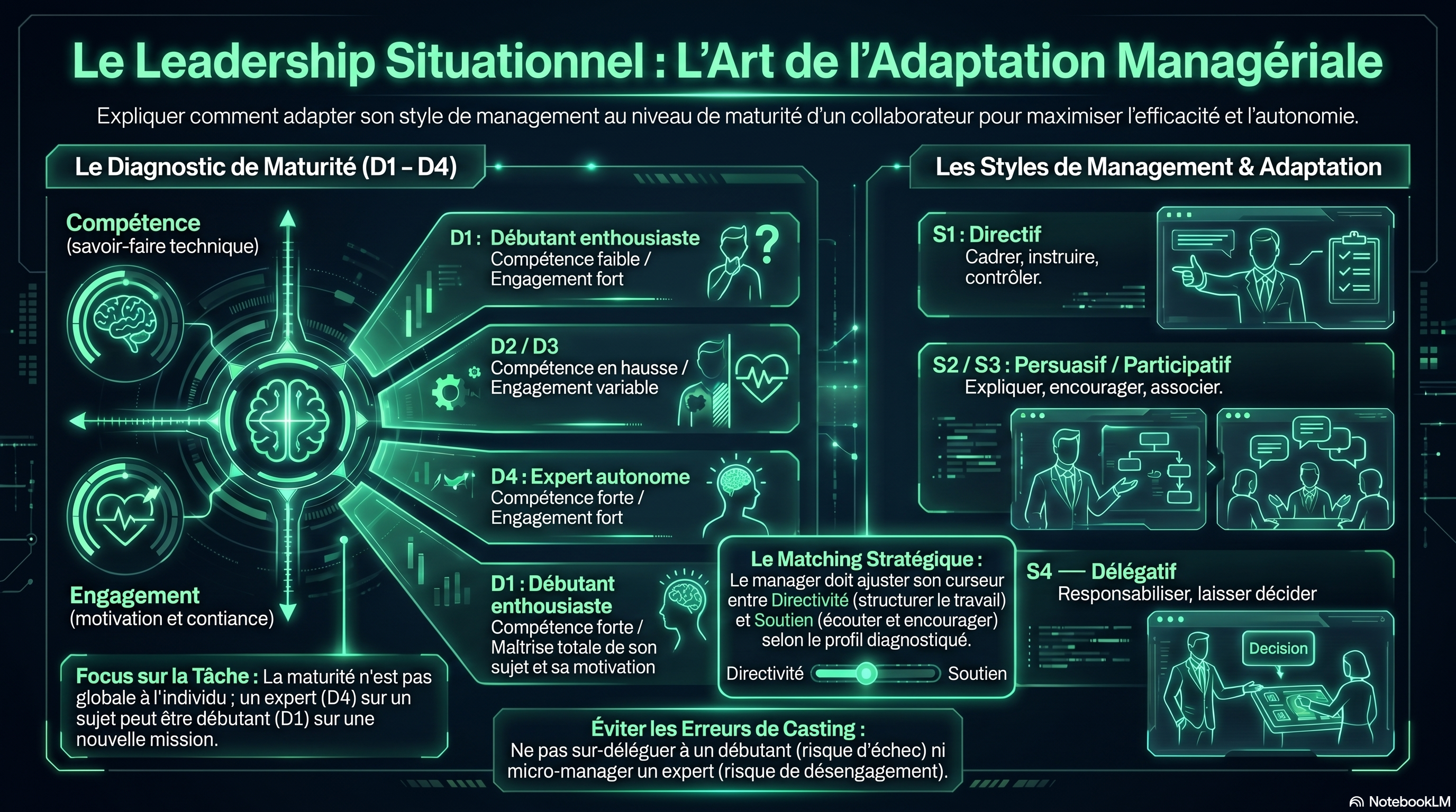 Le leadership situationnel (Hersey & Blanchard)