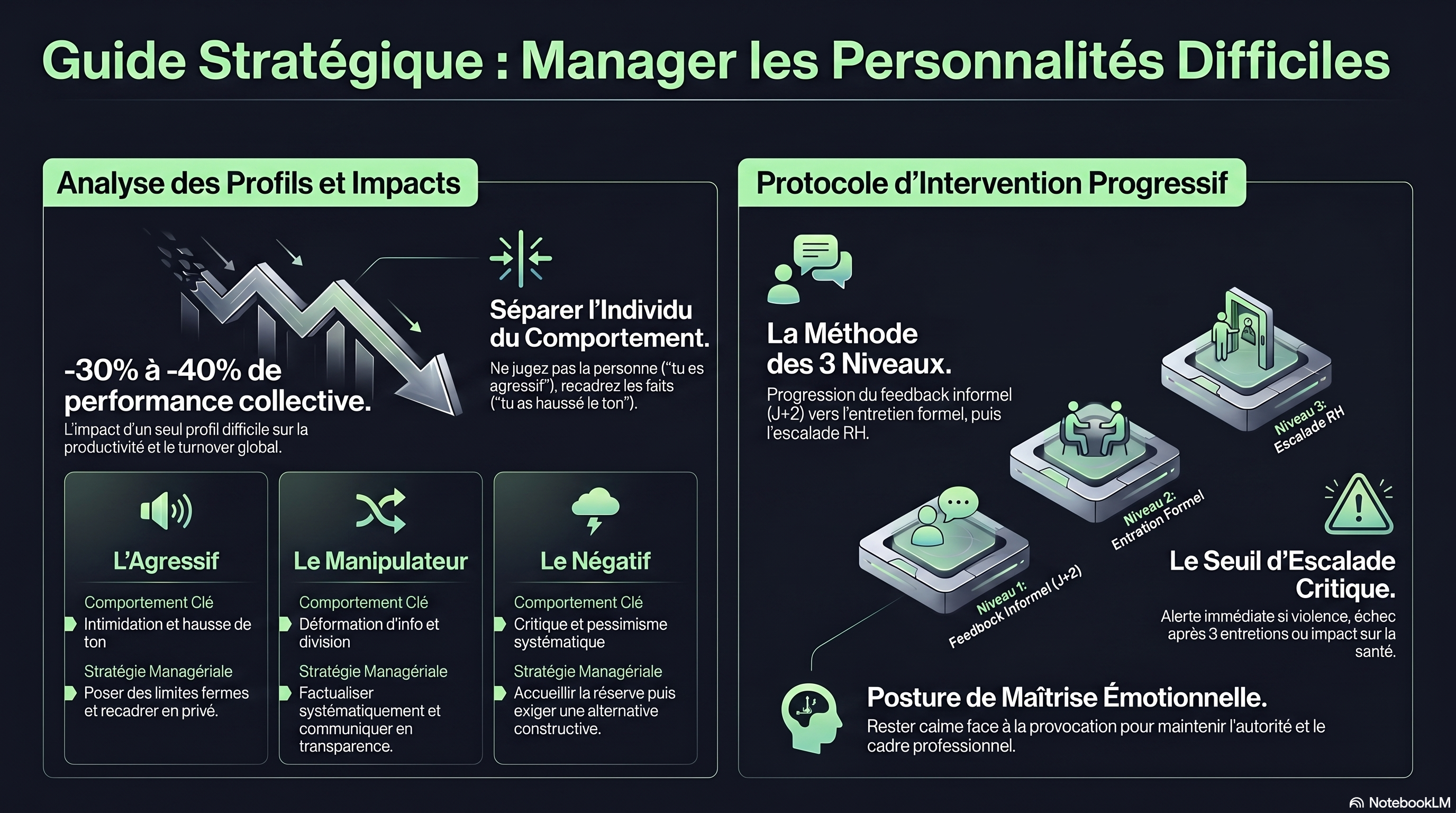 Manager les personnalités difficiles