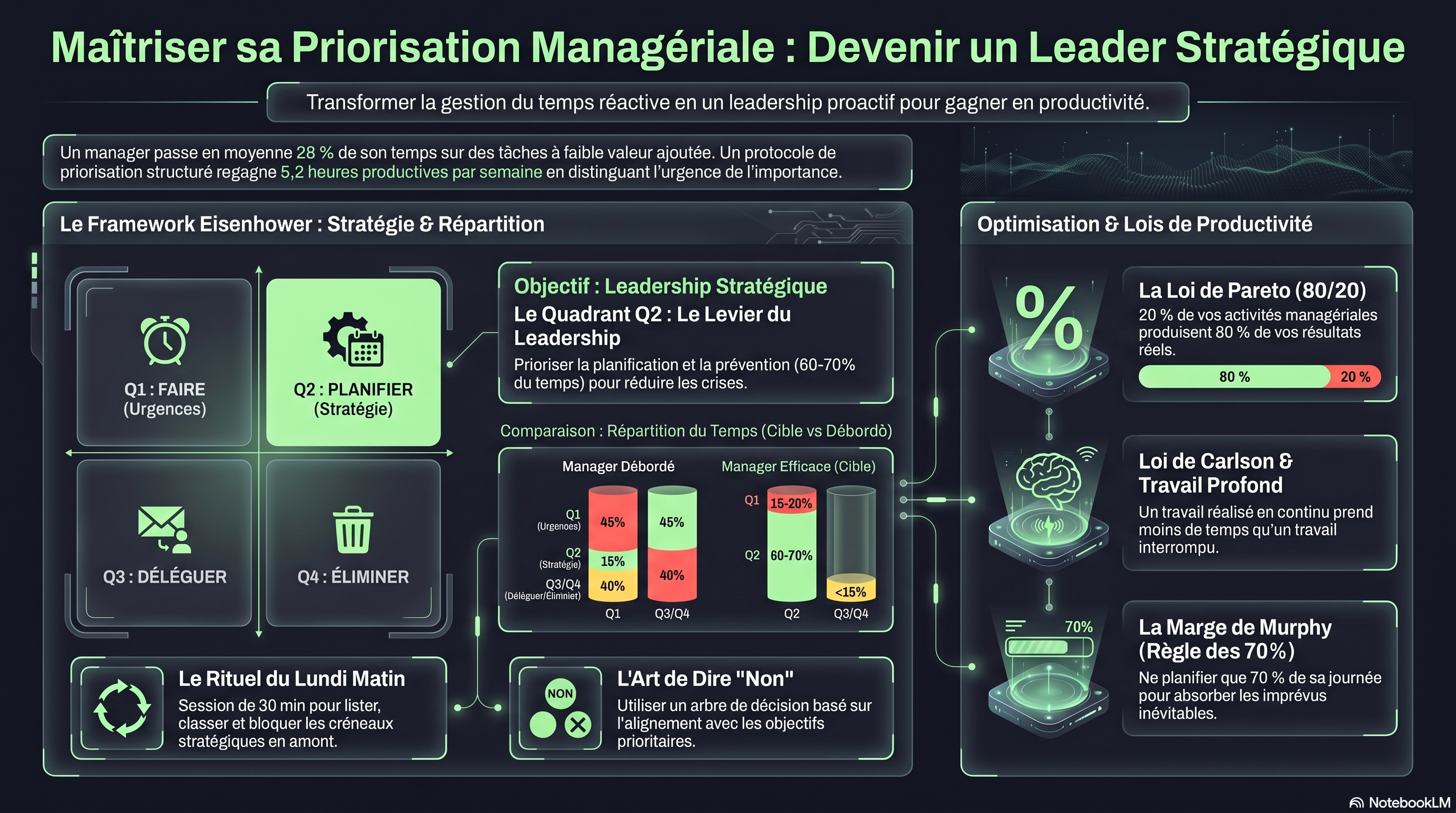 Prioriser efficacement (Eisenhower, Pareto appliqué)