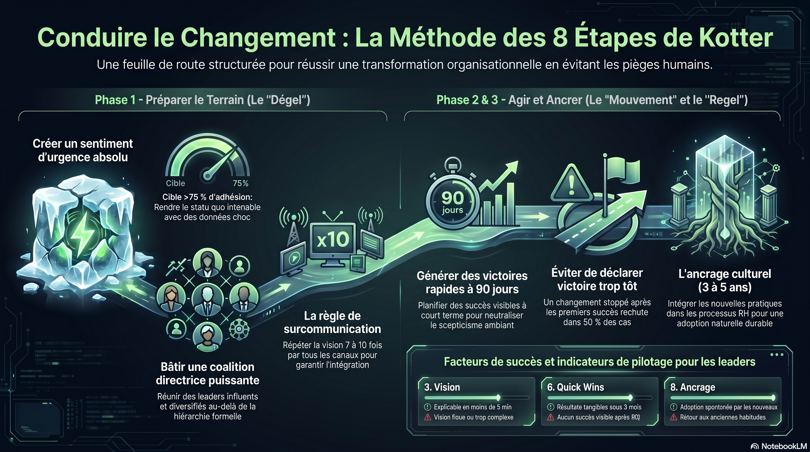 Les 8 étapes du changement (Kotter)