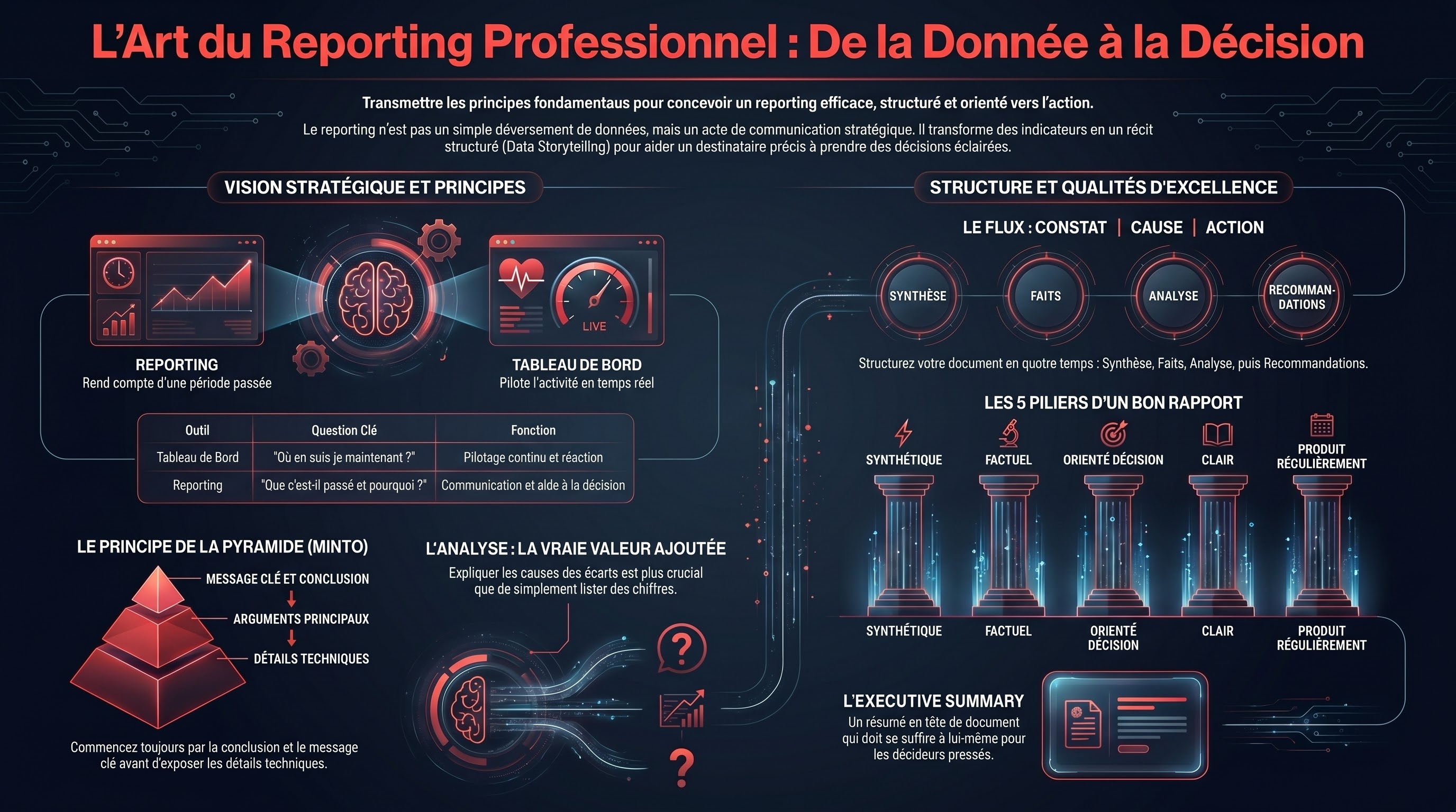 Infographie PER 2.05 — Le reporting professionnel