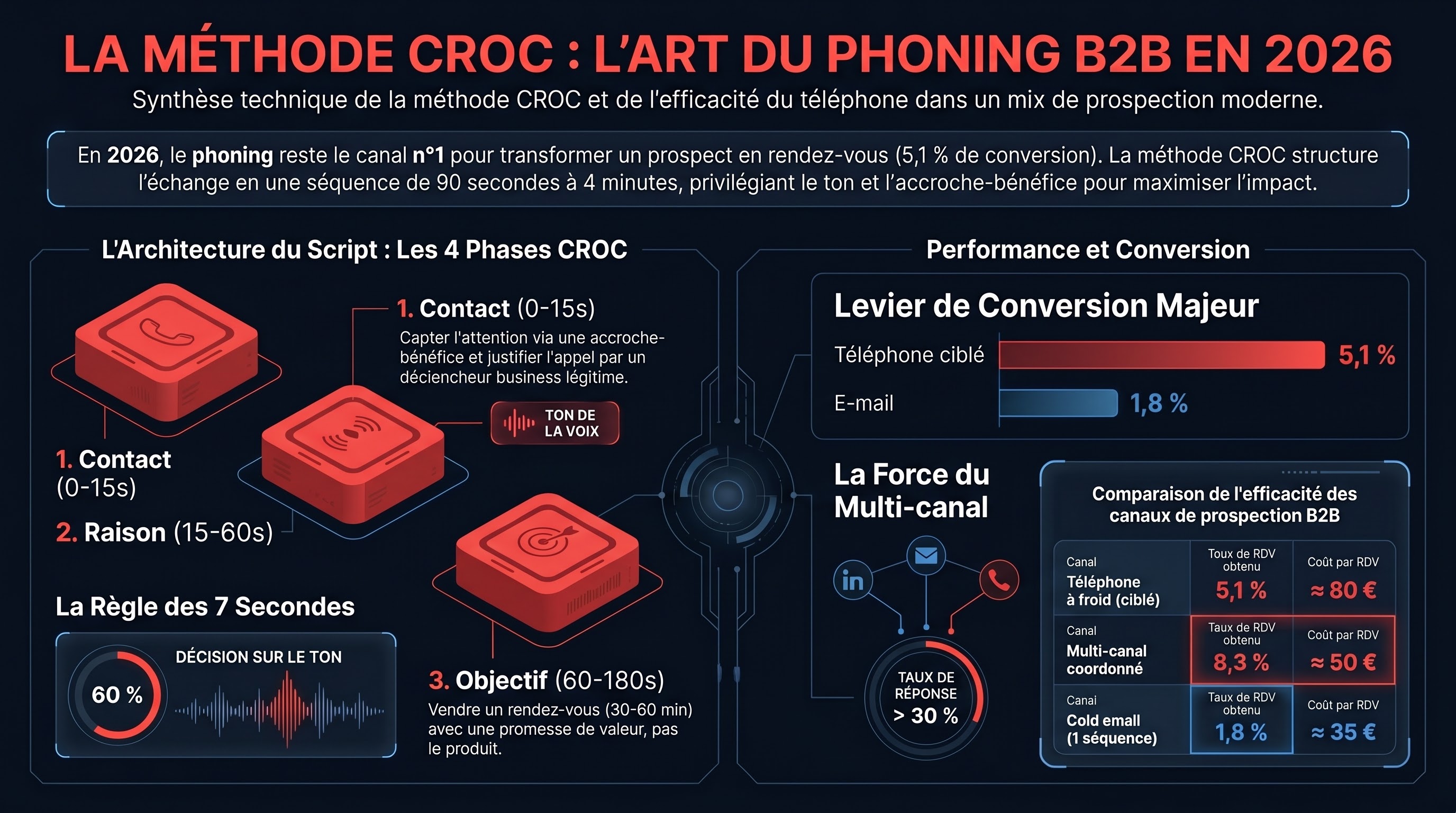 Le CROC (script d'appel) et le télémarketing