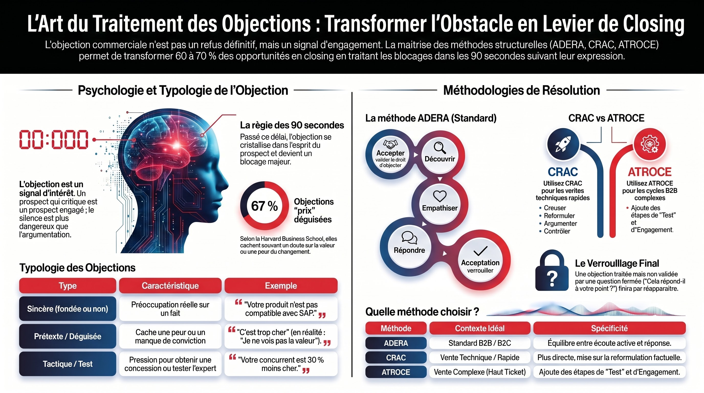 Le traitement des objections (ADERA, CRAC, ATROCE)