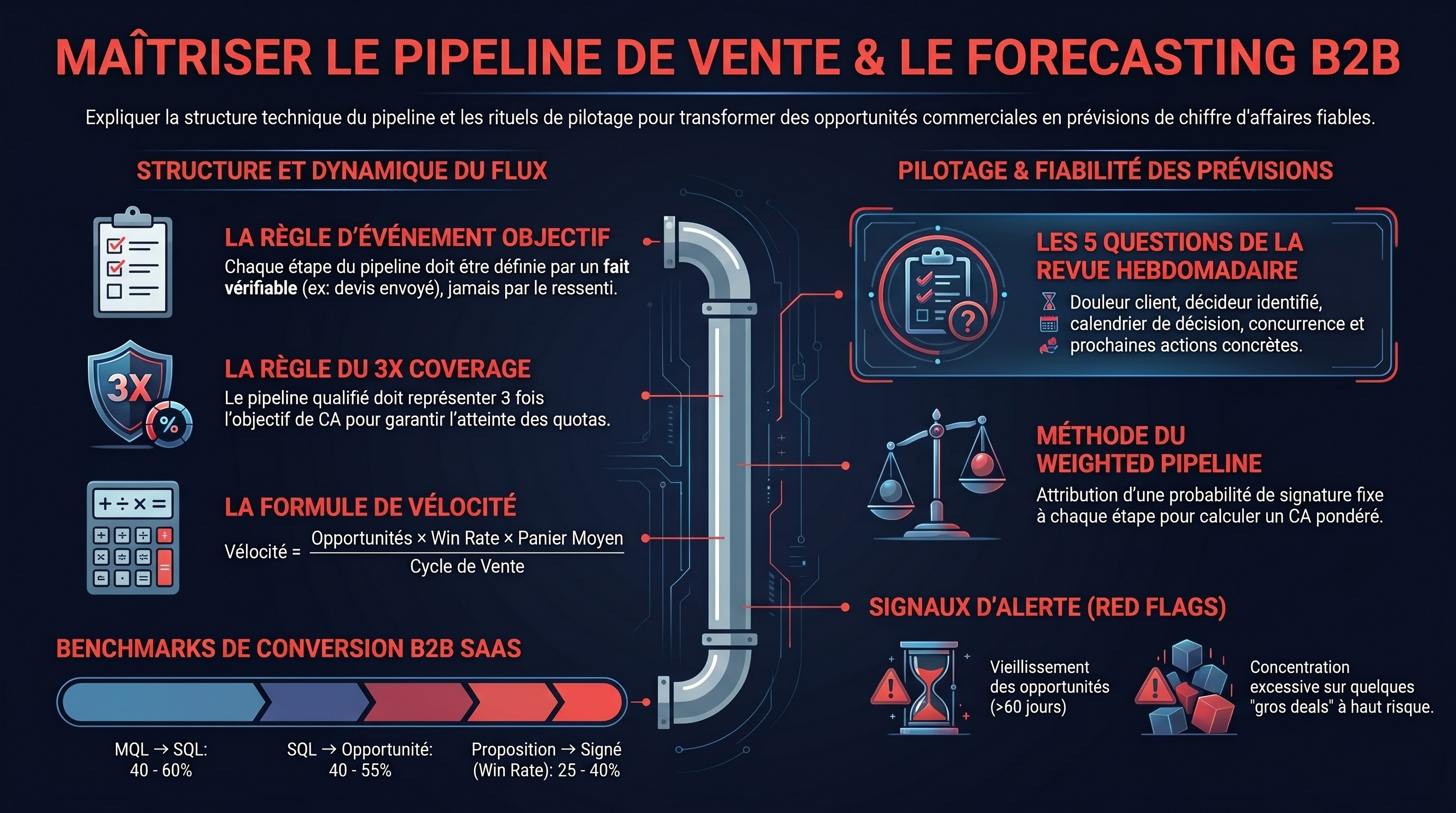 Le pipeline de vente et le forecasting commercial