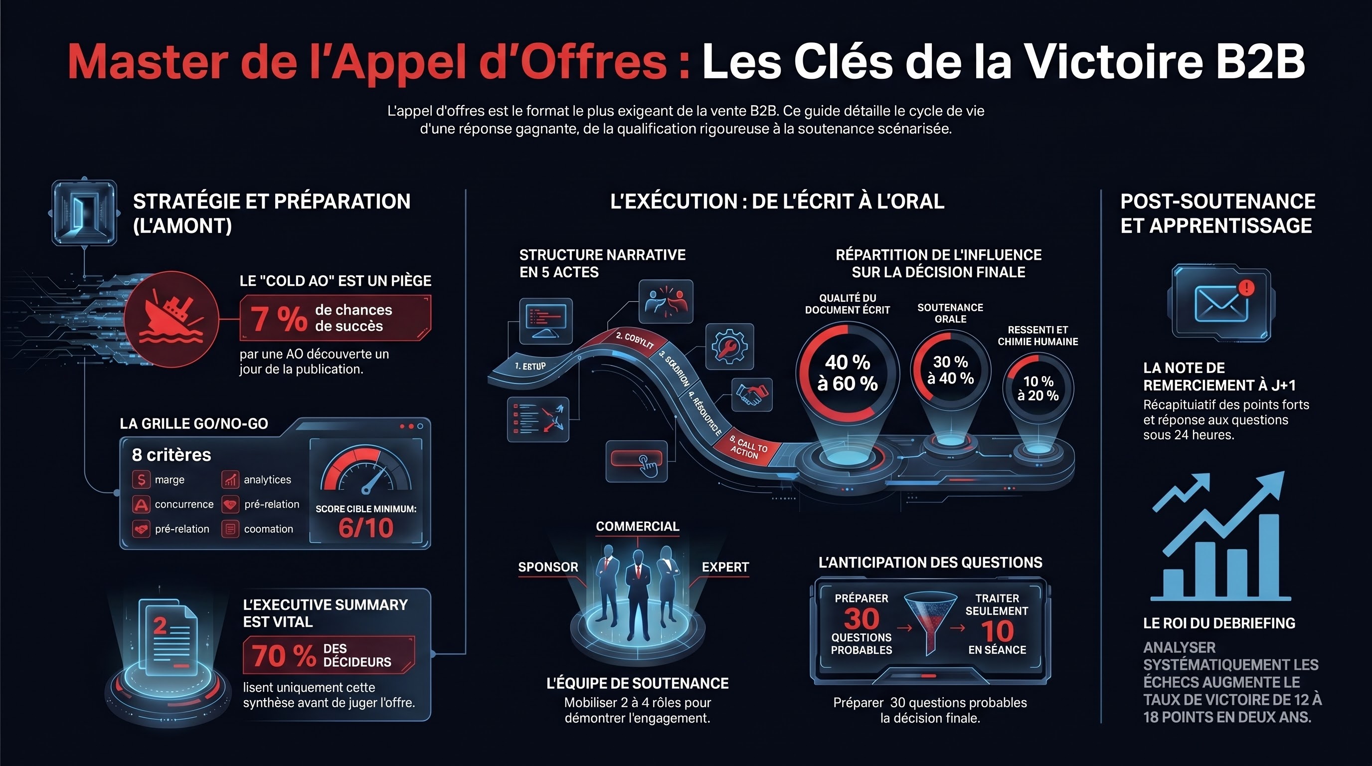 La soutenance d'appel d'offres et la proposition commerciale