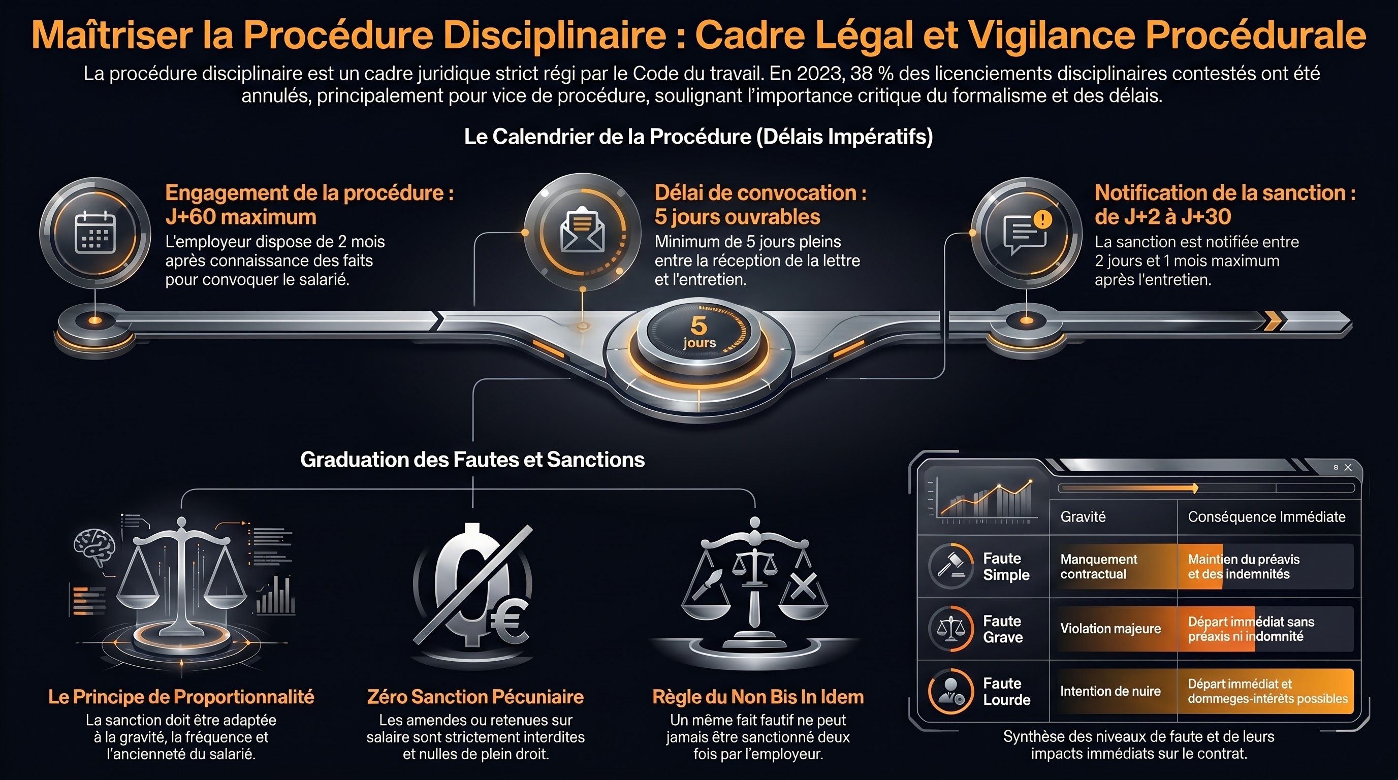 La procédure disciplinaire