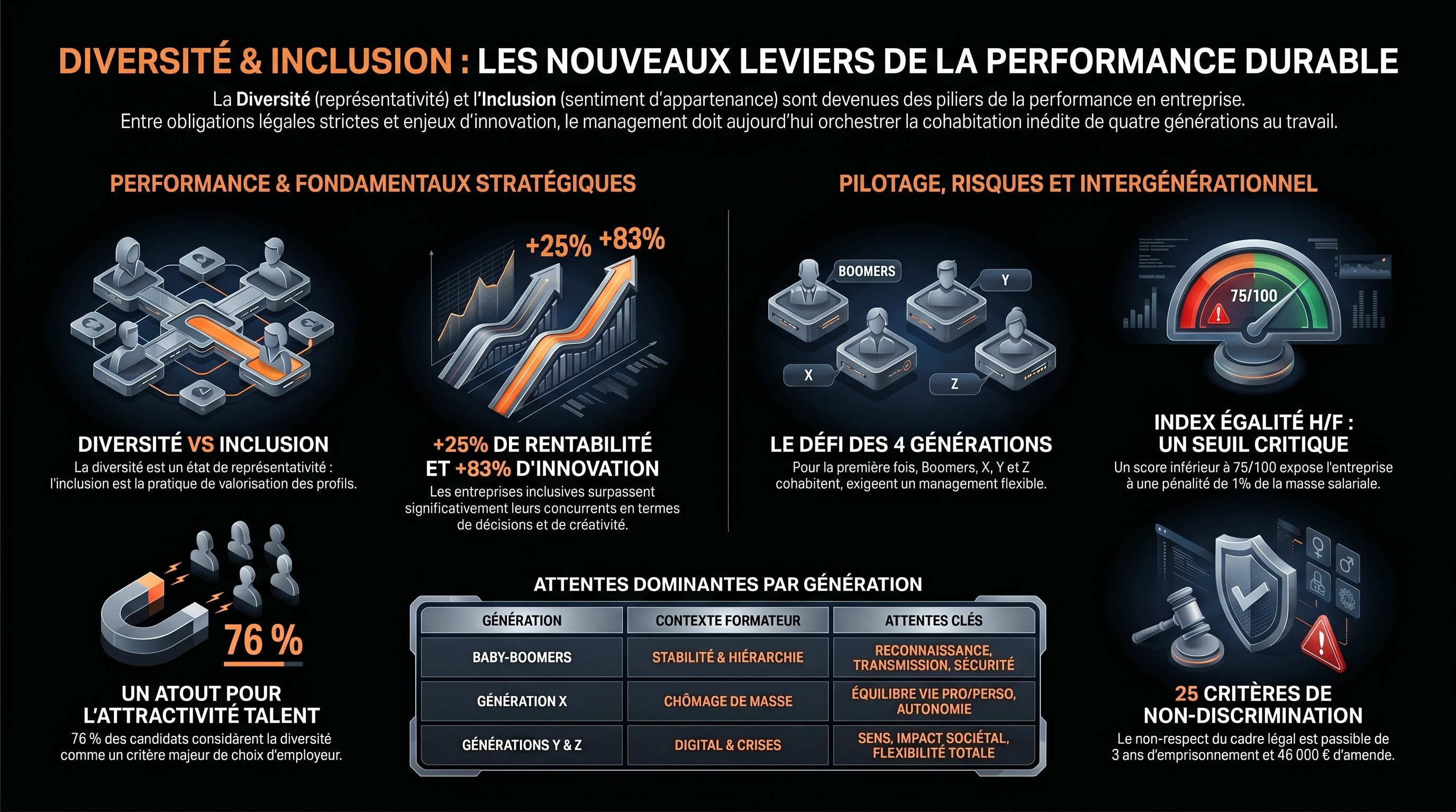 Diversité, inclusion et management intergénérationnel