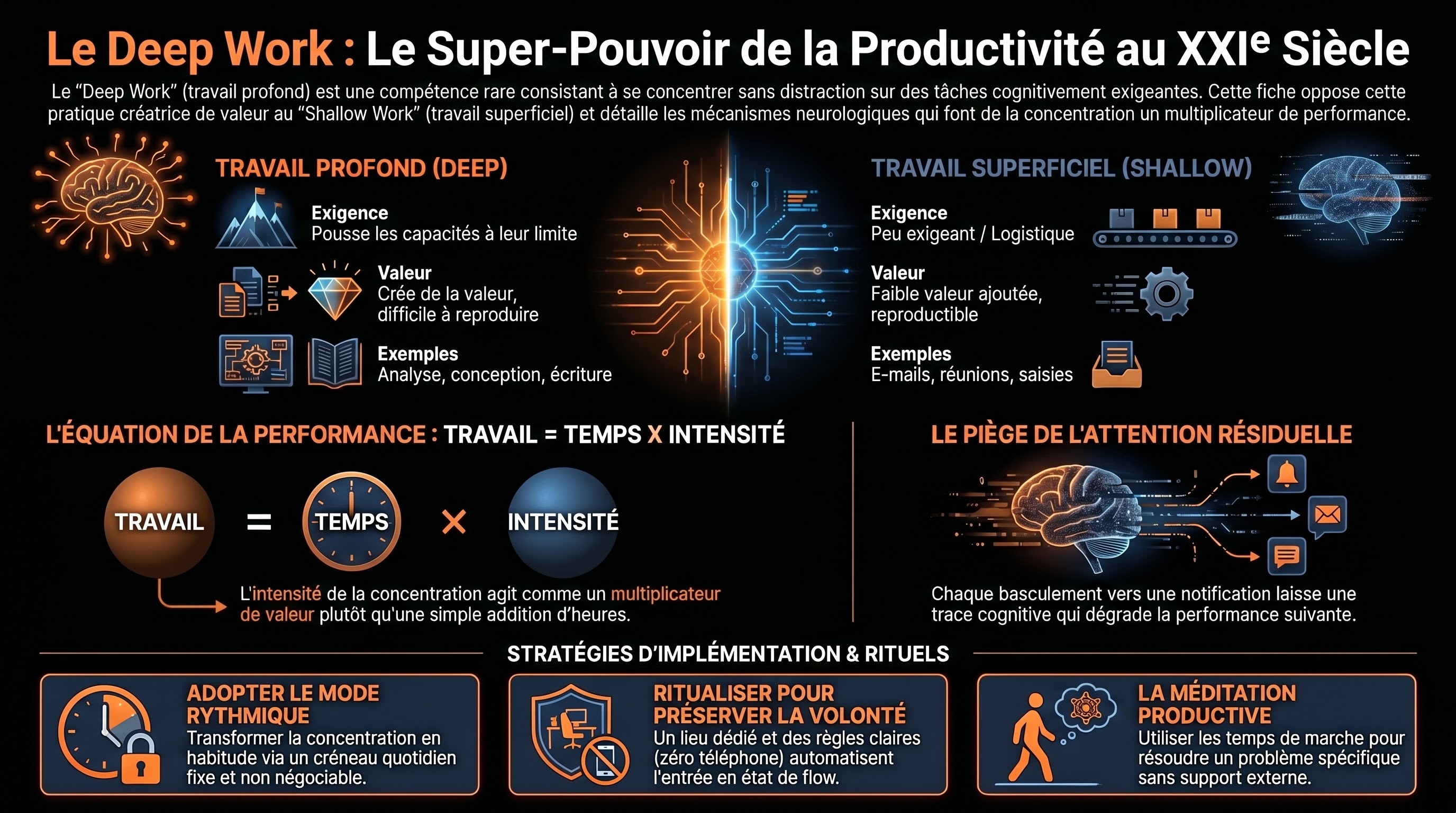 Infographie SS 1.05 — Le deep work