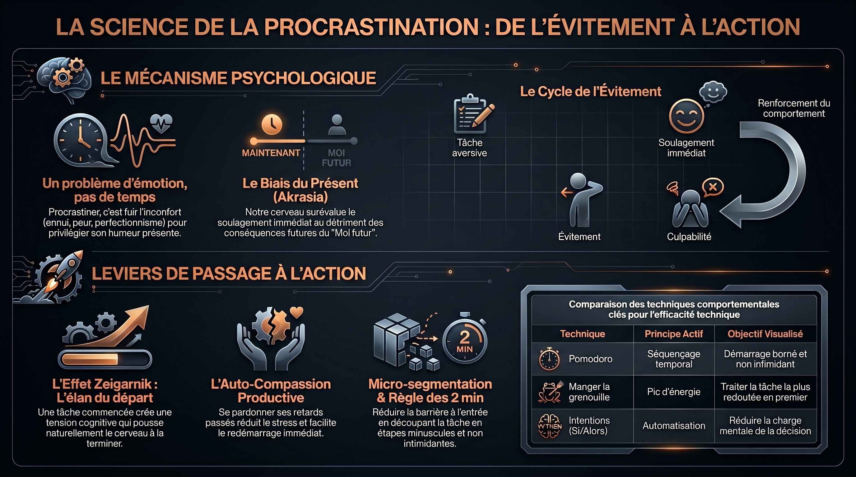 Infographie SS 1.06 — La procrastination