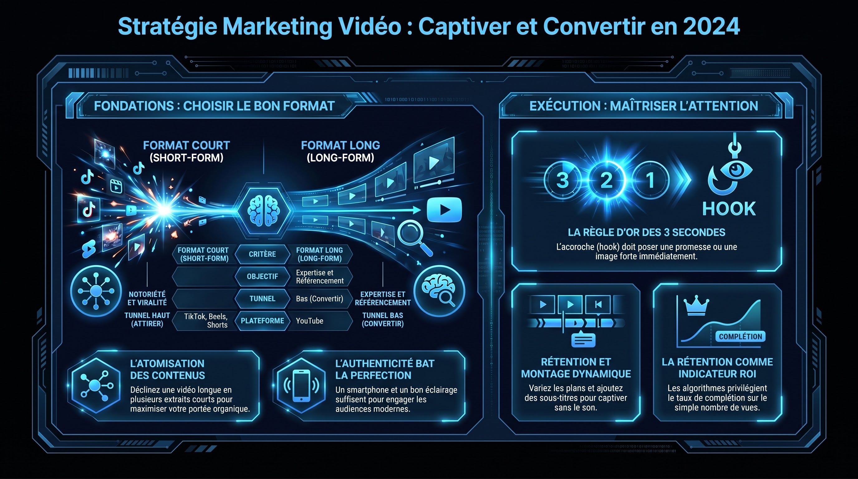 Marketing vidéo (YouTube, TikTok, Reels)