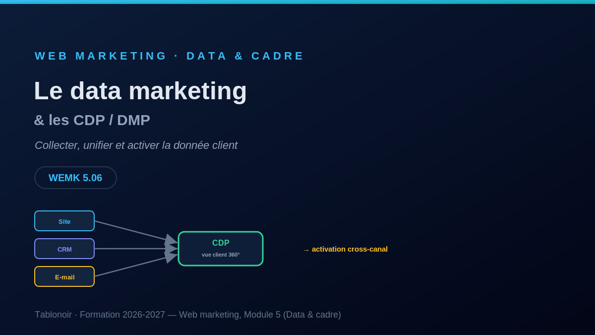 Le data marketing et les CDP-DMP