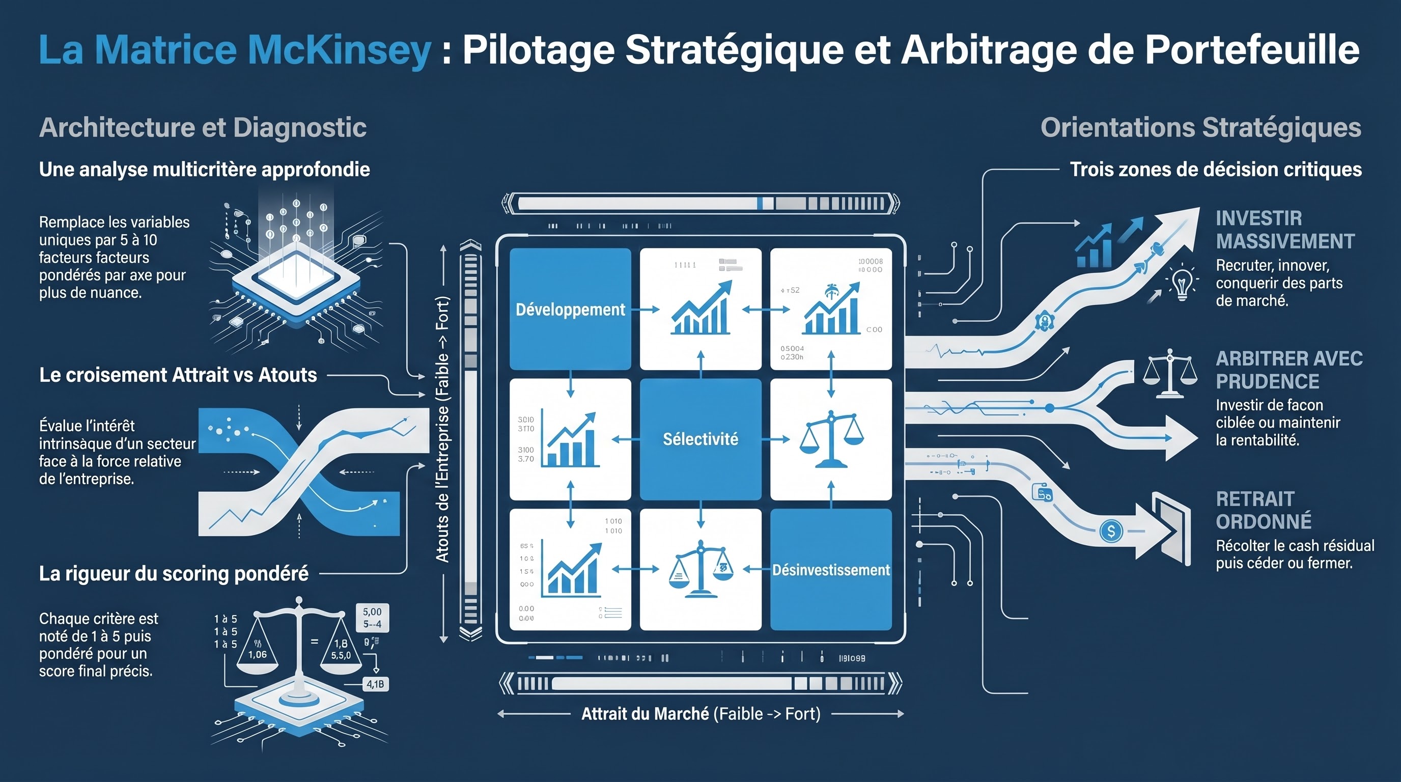 La matrice McKinsey (attraits-atouts)