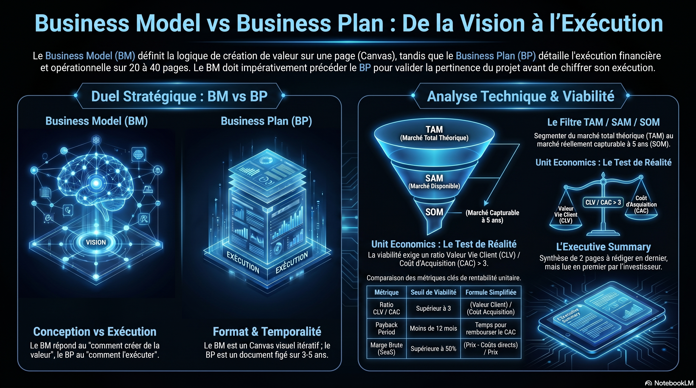 Le business model et le business plan