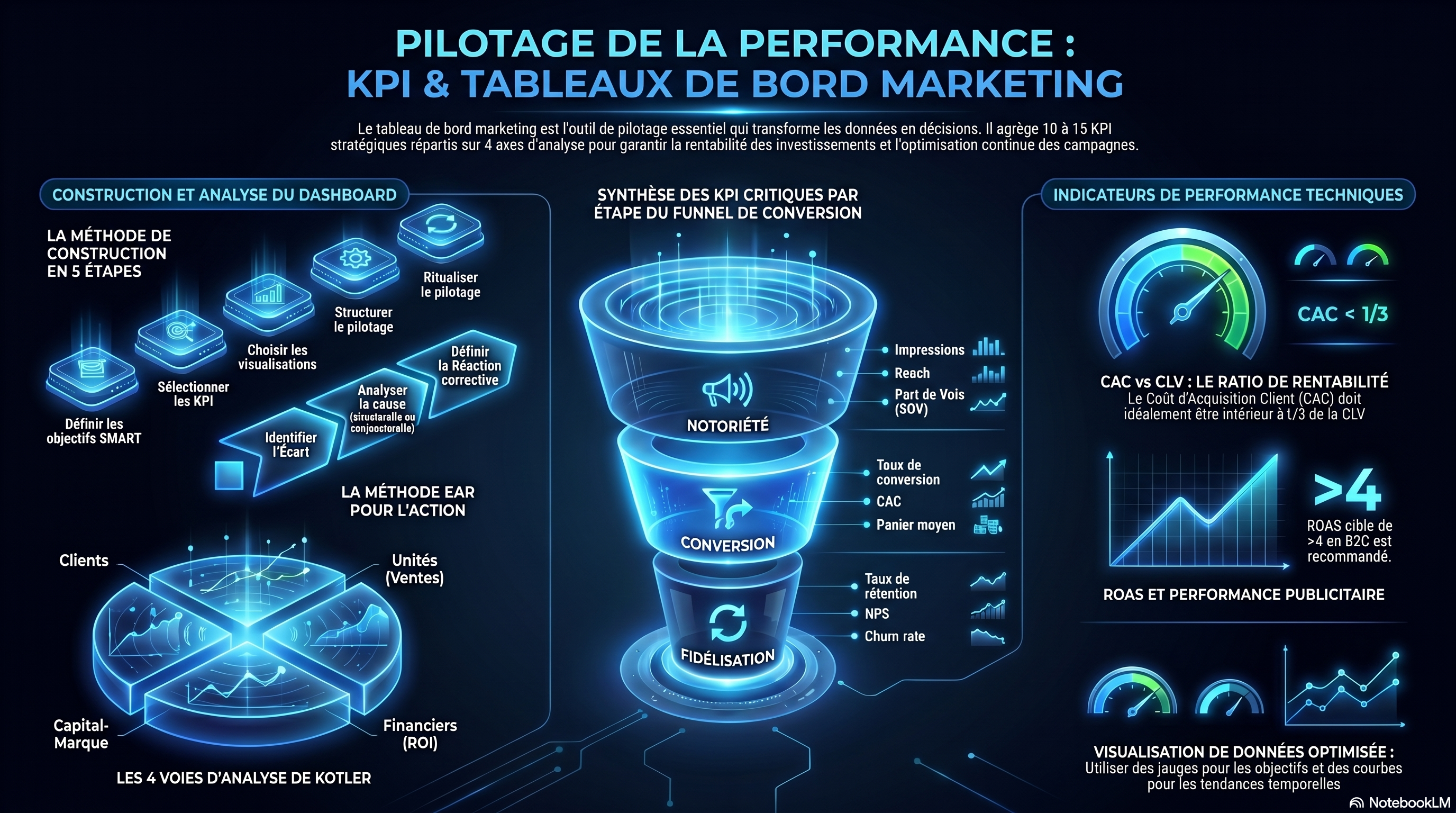 Les KPI et les tableaux de bord marketing