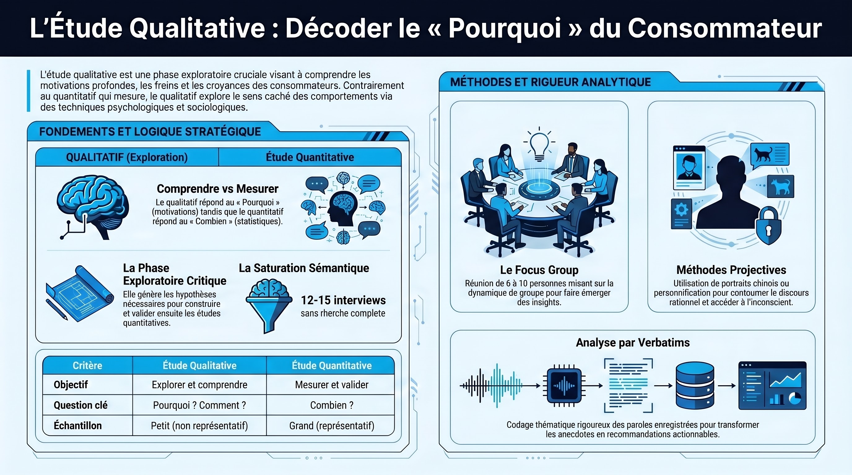 L'étude qualitative