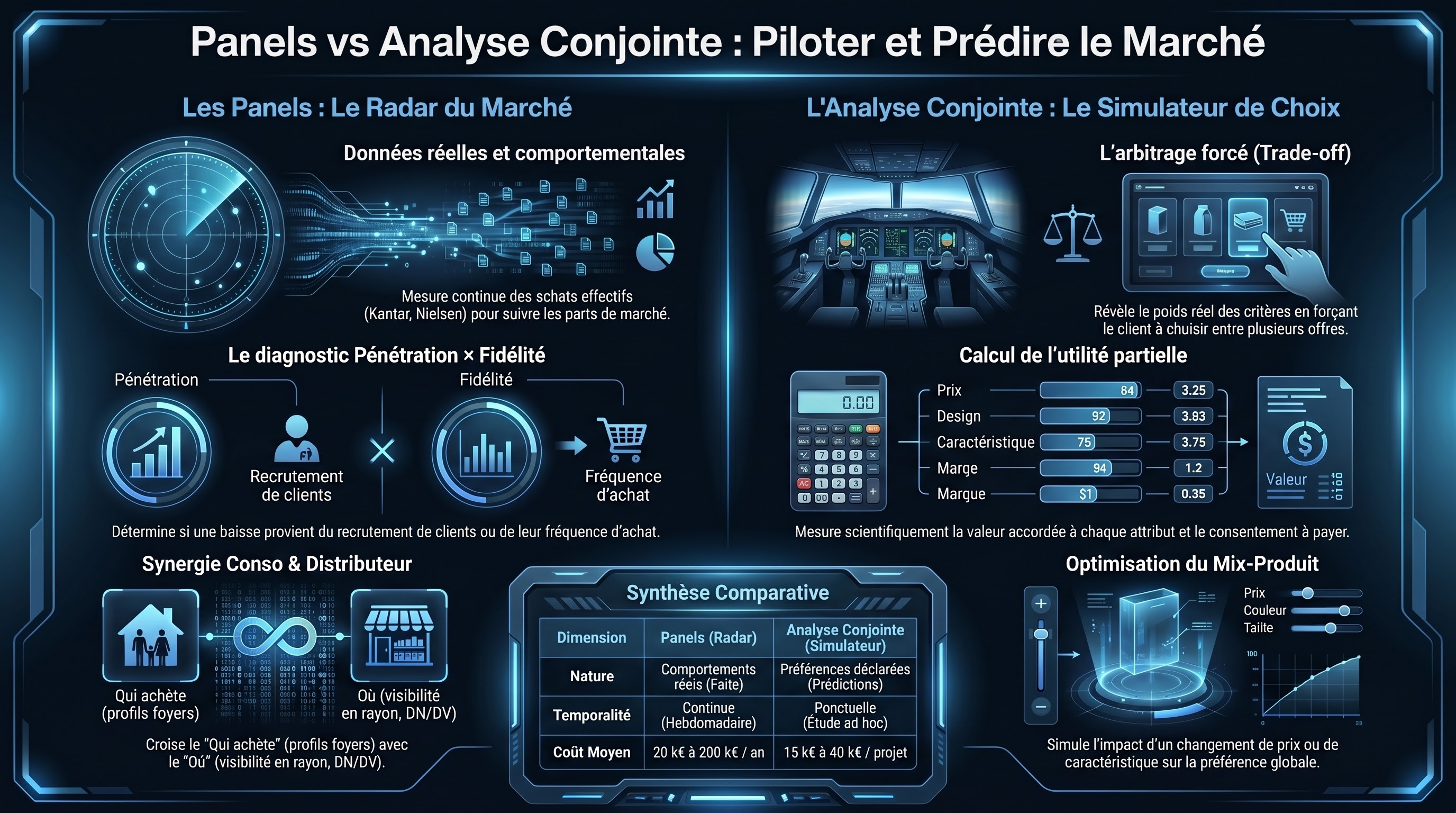 Les panels et l'analyse conjointe