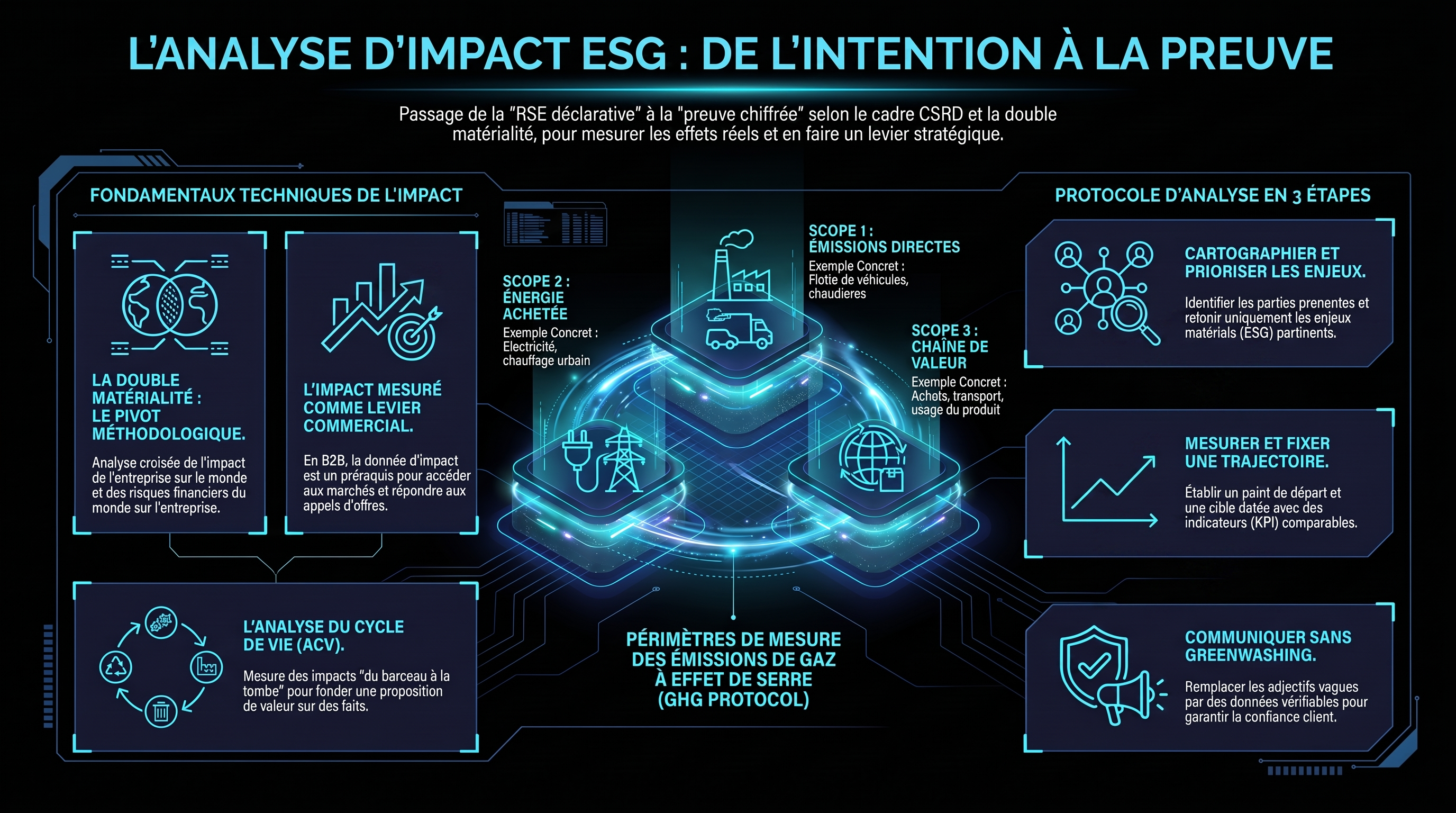 Infographie MKG 5.06 — L'analyse et la mesure d'impact (ESG)