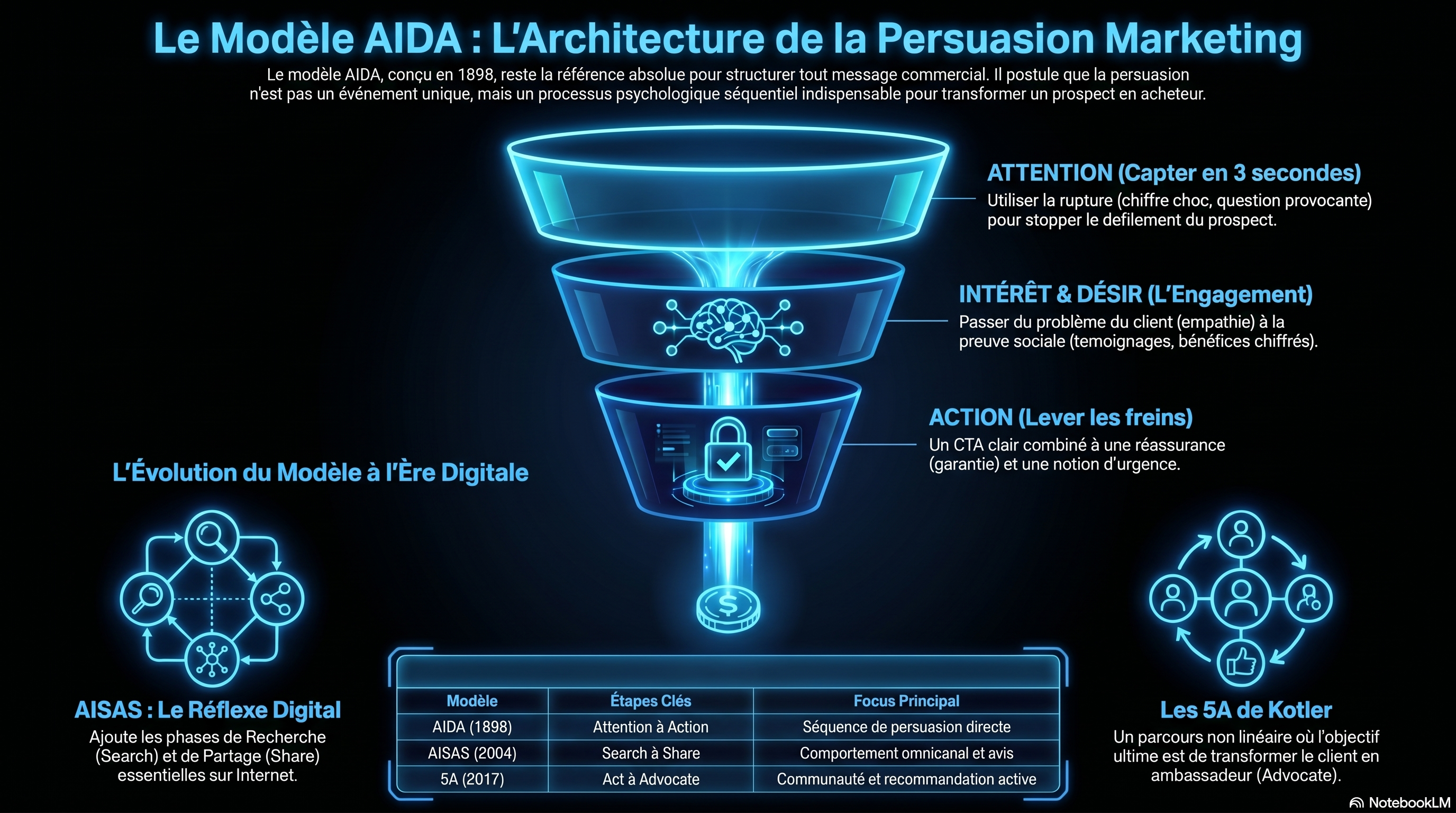 Le modèle AIDA et ses variantes