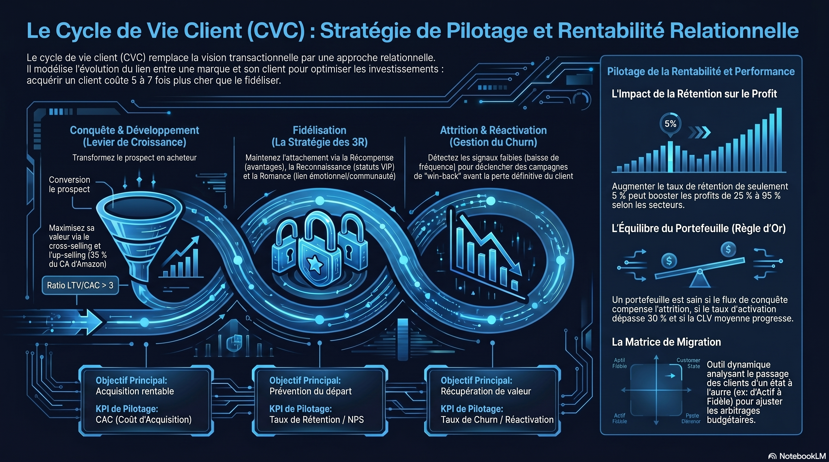 Le cycle de vie client