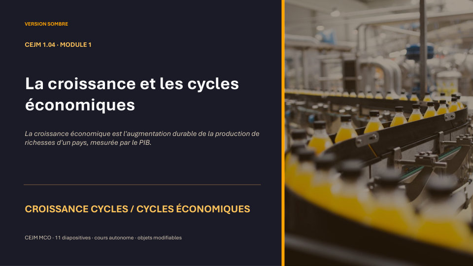 Première diapositive de la fiche CEJM 1.04