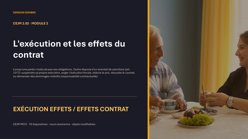 Première diapositive de la fiche CEJM 2.02