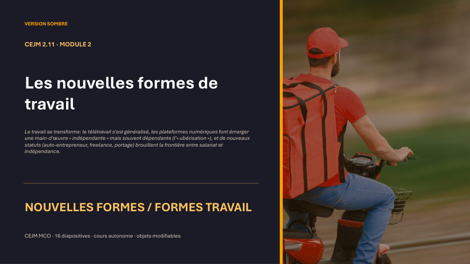 Première diapositive de la fiche CEJM 2.11
