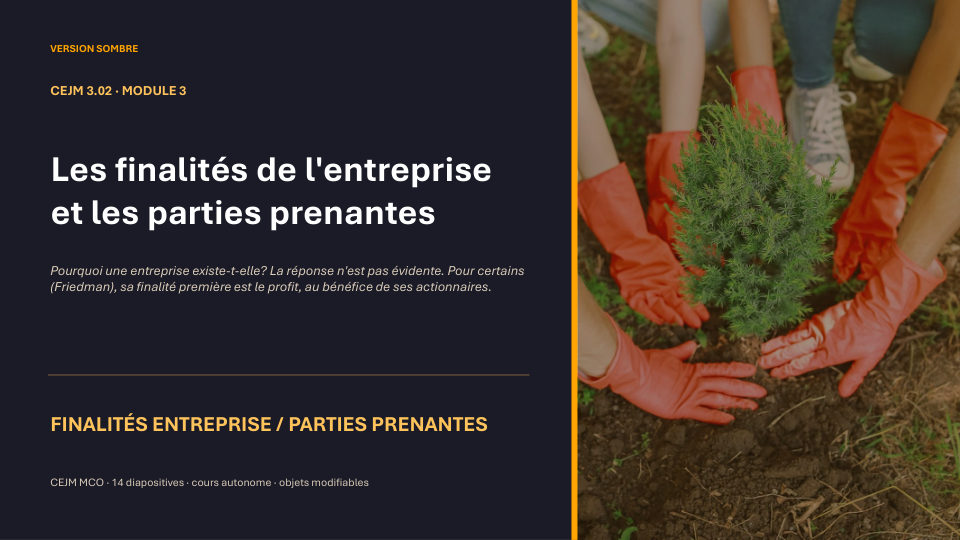 Première diapositive de la fiche CEJM 3.02