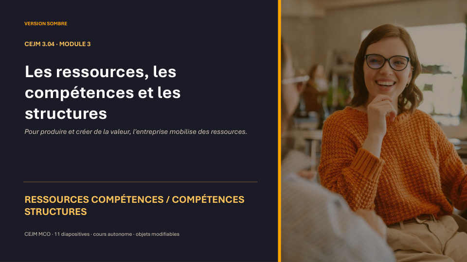 Première diapositive de la fiche CEJM 3.04
