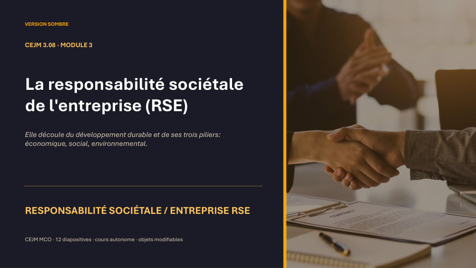 Première diapositive de la fiche CEJM 3.08