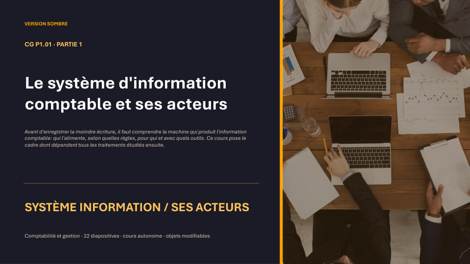 Première diapositive de la fiche CG P1.01