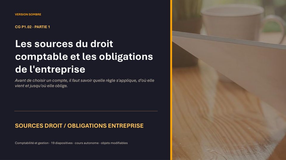 Première diapositive de la fiche CG P1.02