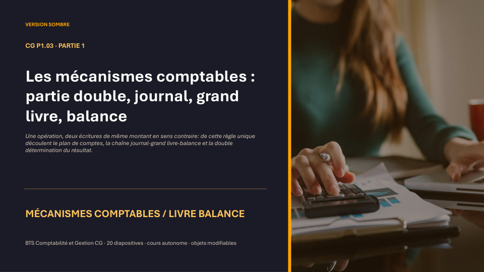Première diapositive de la fiche CG P1.03