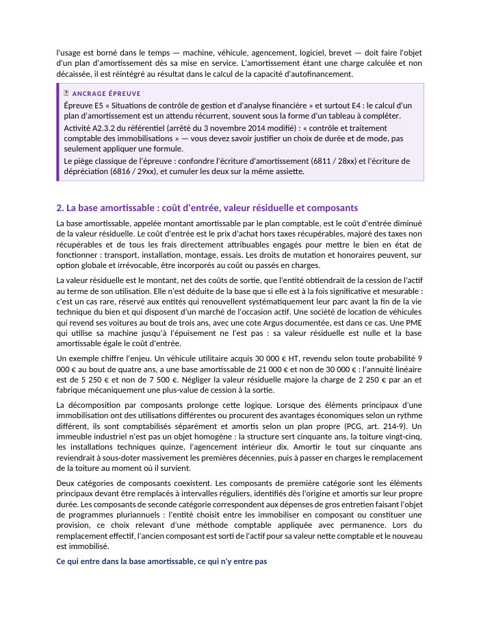 Une page du cours CG P2.05