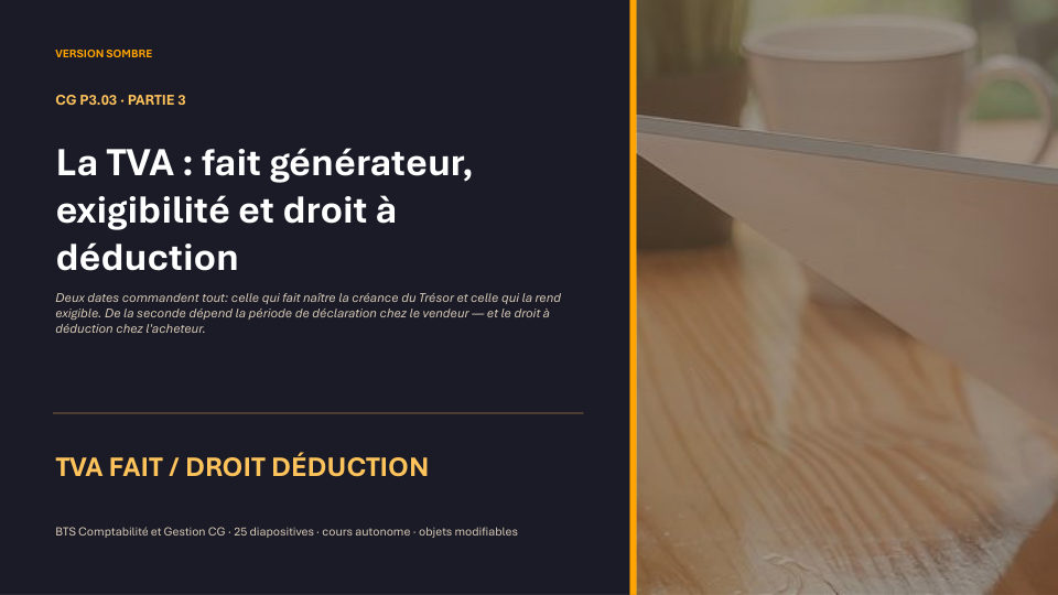 Première diapositive de la fiche CG P3.03
