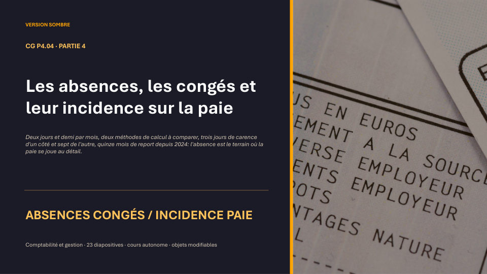Première diapositive de la fiche CG P4.04