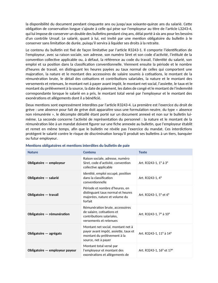 Une page du cours