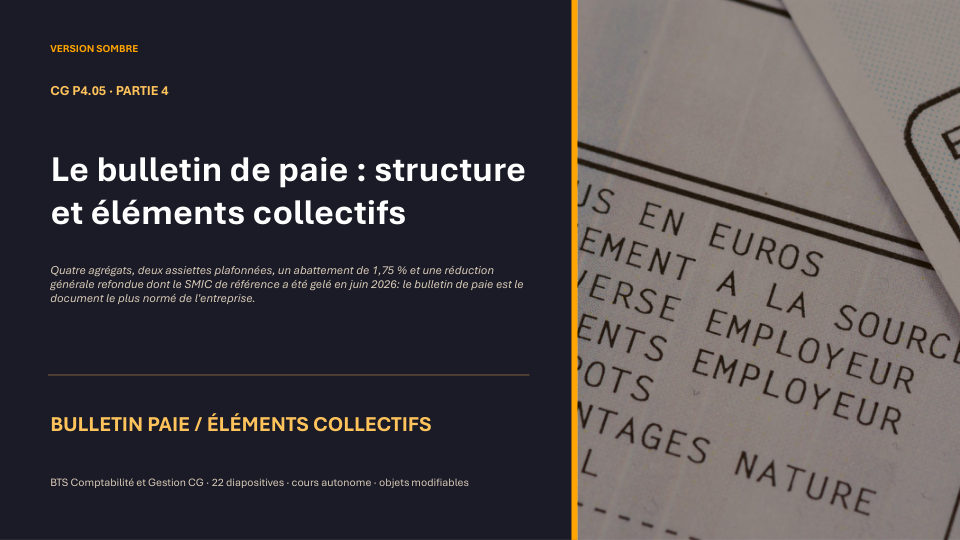 Première diapositive de la fiche CG P4.05