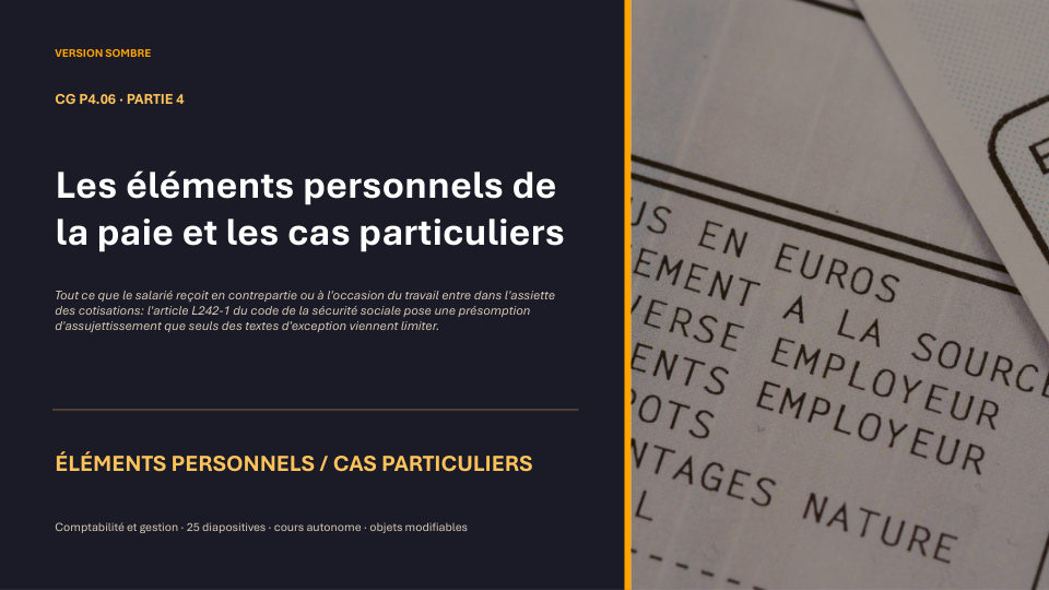 Première diapositive de la fiche CG P4.06