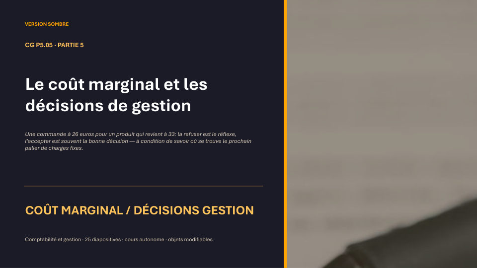 Première diapositive de la fiche CG P5.05