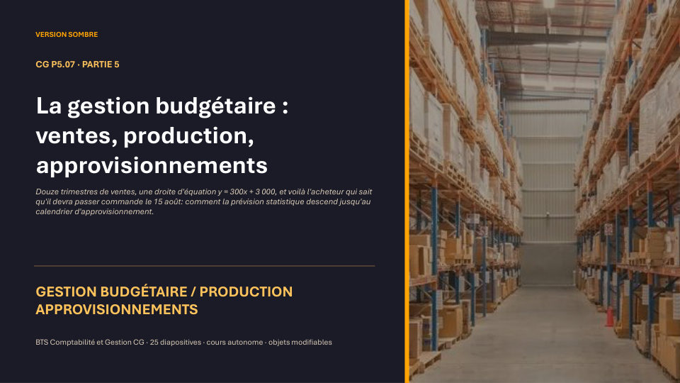 Première diapositive de la fiche CG P5.07