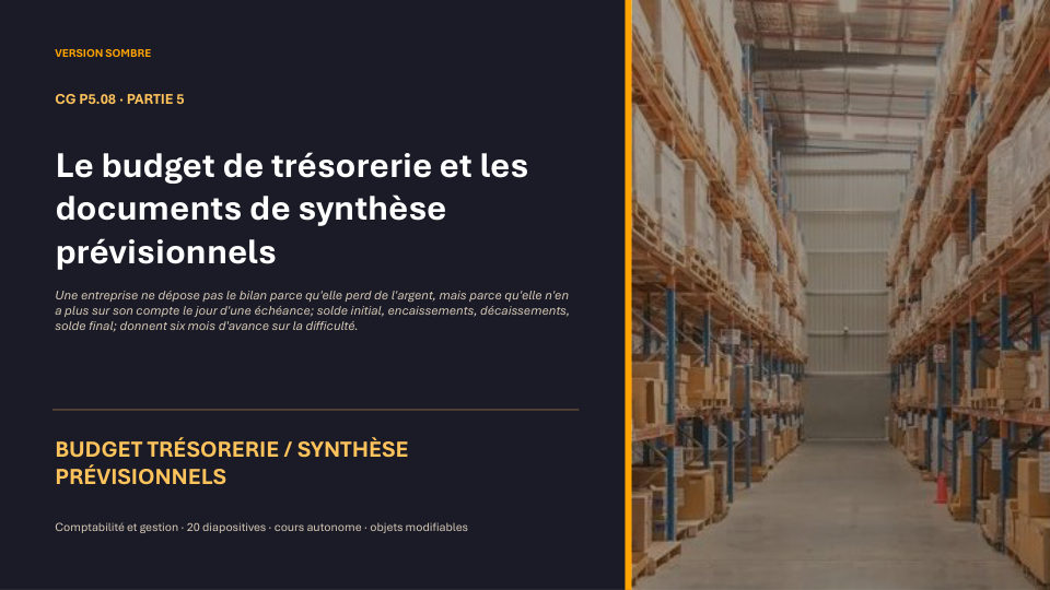 Première diapositive de la fiche CG P5.08