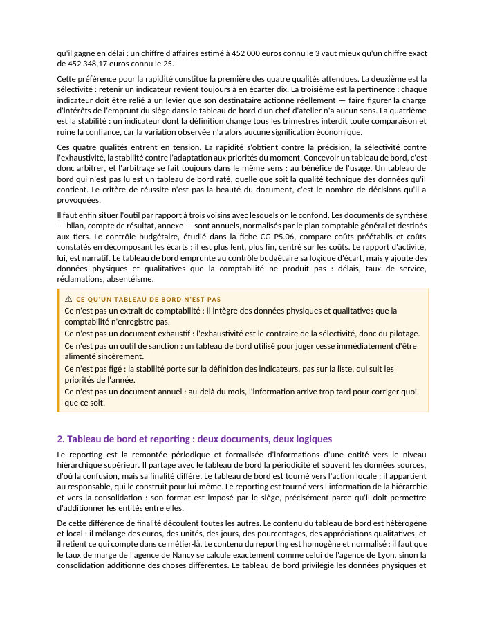 Une page du cours CG P5.09