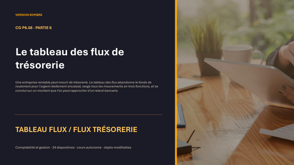 Première diapositive de la fiche CG P6.08