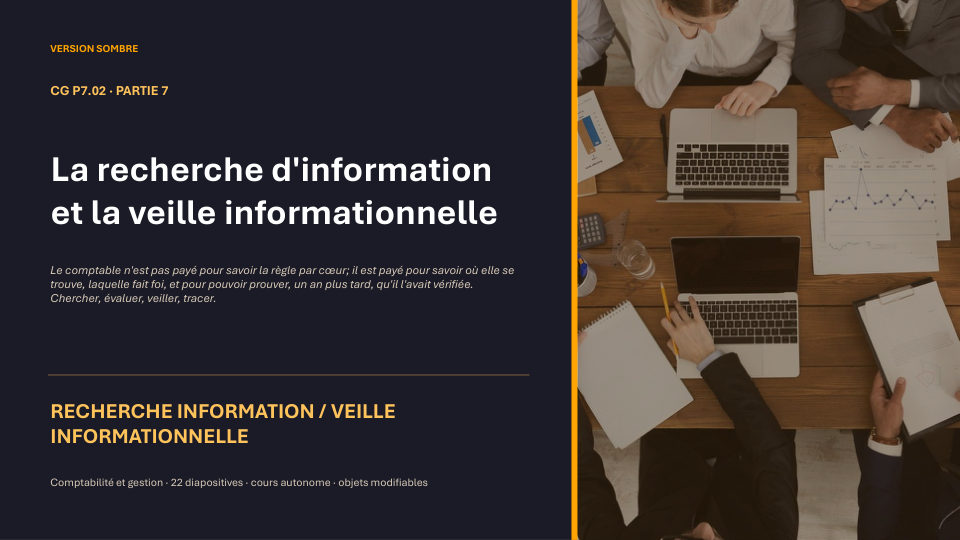 Première diapositive de la fiche CG P7.02