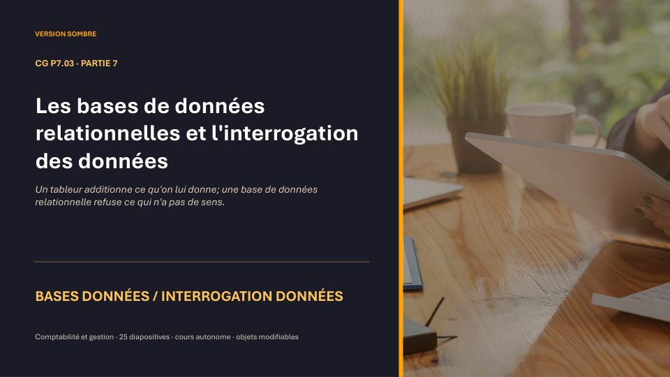 Première diapositive de la fiche CG P7.03