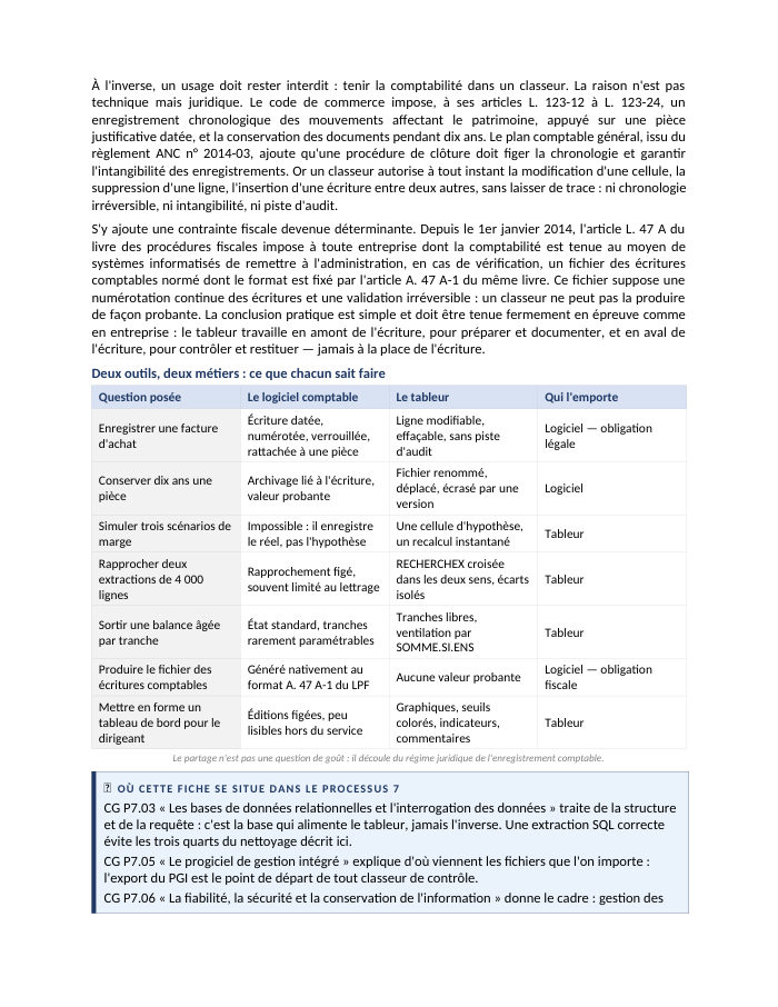 Une page du cours CG P7.04